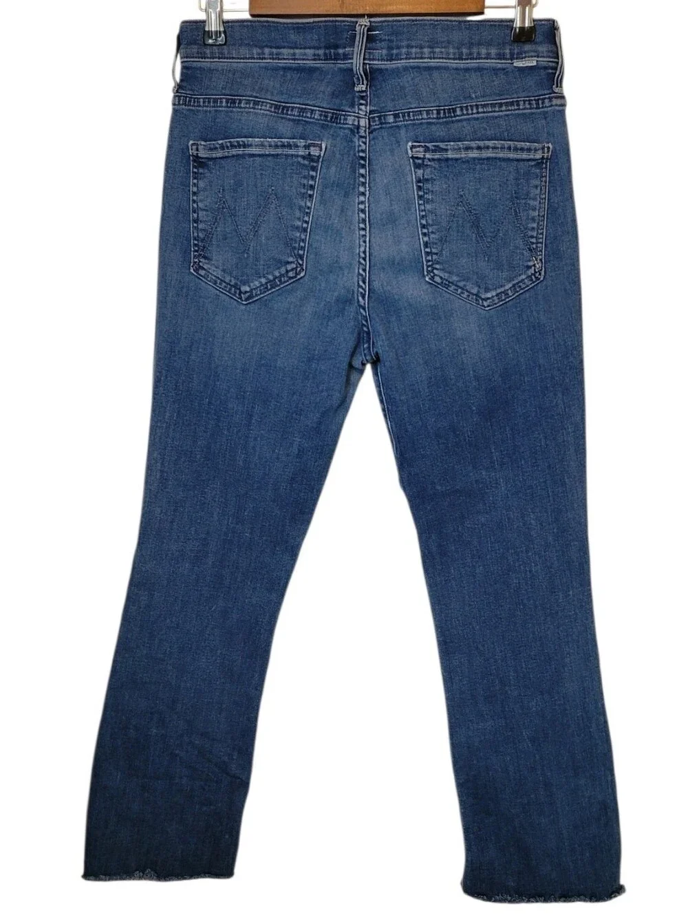 MOTHER The Insider Crop Step Fray Jeans Wish On A Star 31 - Picture 3 of 9